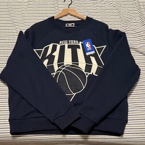 KITH Knicks NBA Men's Navy Blue Sweater